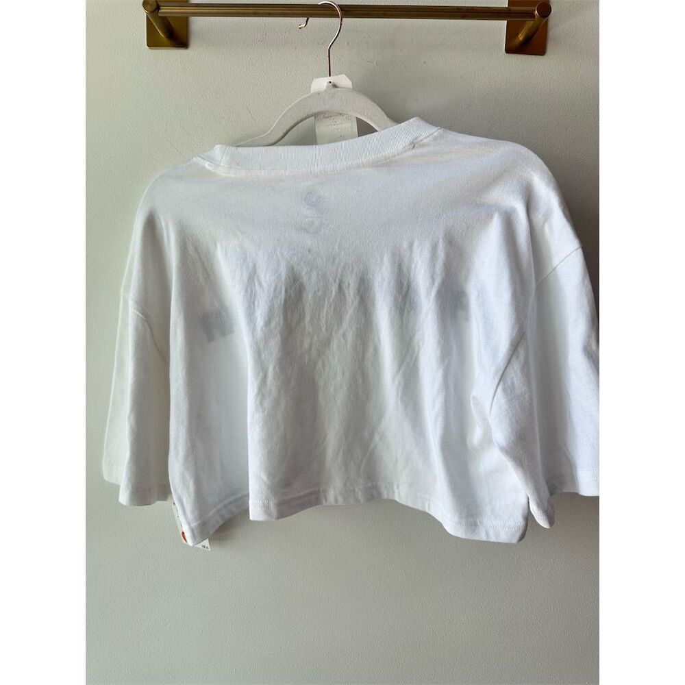 PacSun Women's Cropped T-Shirt White Size M Casual Summer Top - Picture 3 of 5